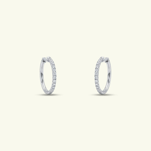 Iselda Diamond Hoop Earrings