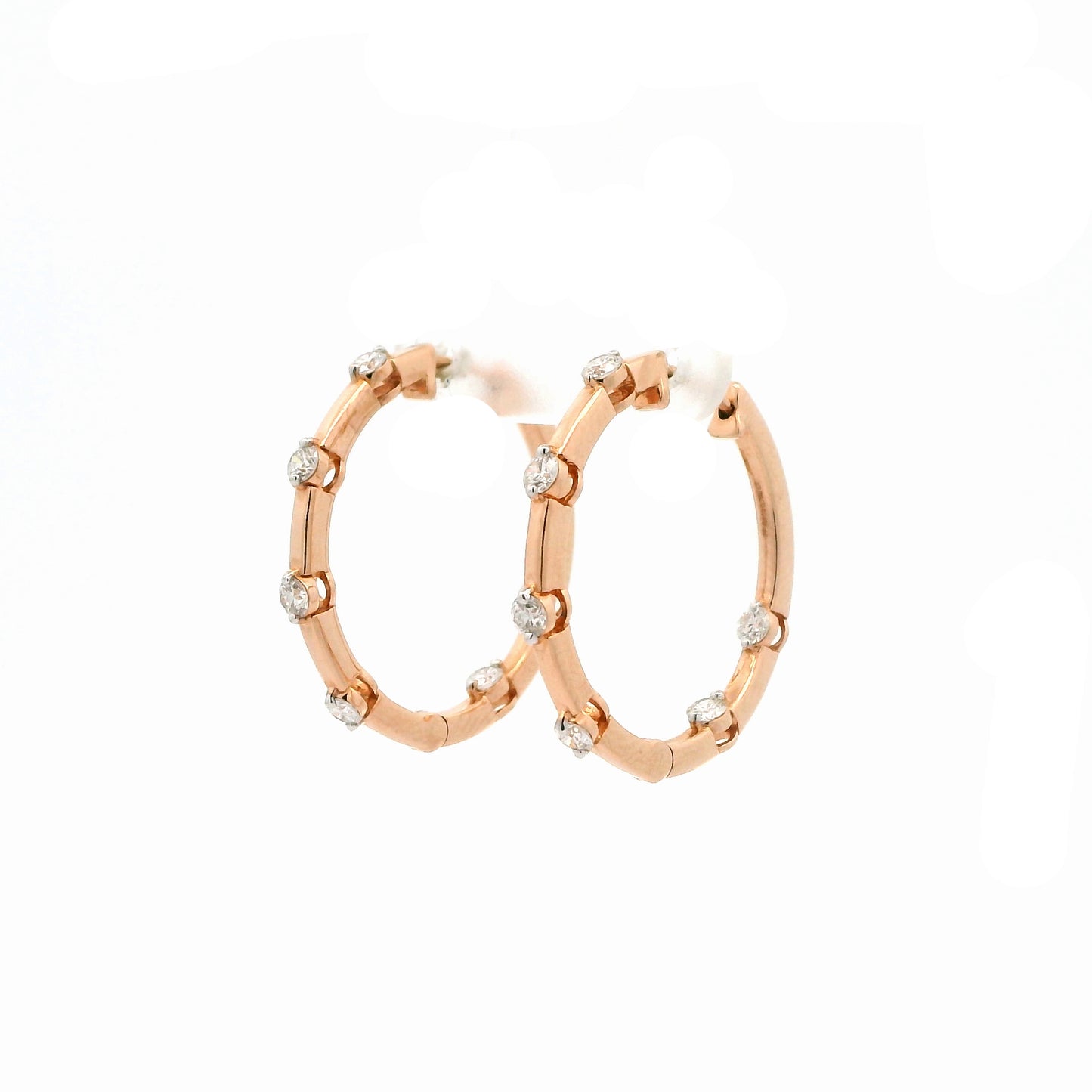 Elessa Diamond Hoop Earrings