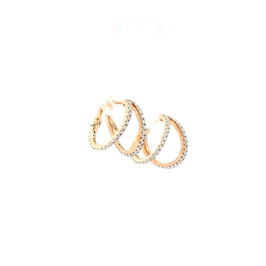 Isalei Diamond Hoop Earrings