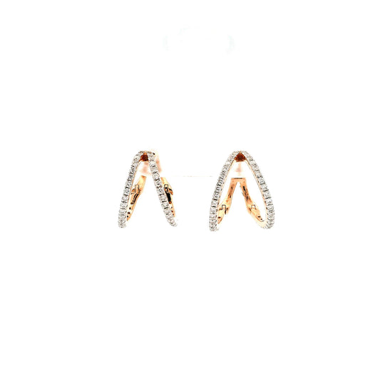 Isalei Diamond Hoop Earrings
