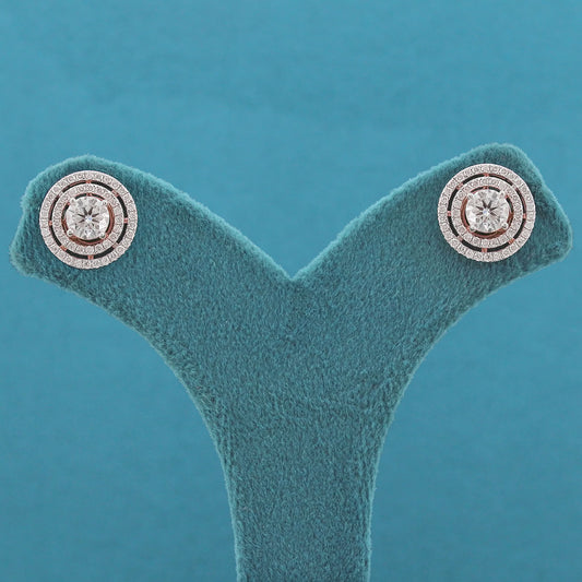 Auvra Halo Diamond Stud Earrings