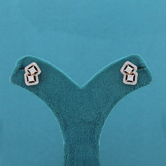Sira Halo Diamond Stud Earrings