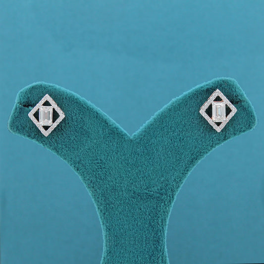 Calora Halo Diamond Stud Earrings