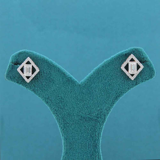 Calora Halo Diamond Stud Earrings