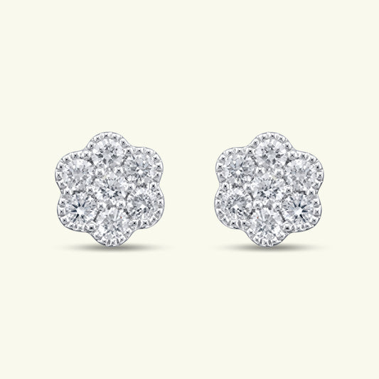 Elvaya Diamond Stud Earrings