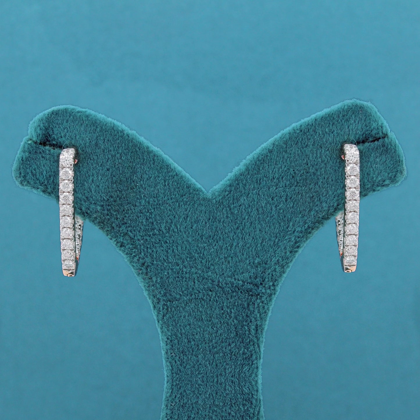 Alionne Diamond Hoop Earrings