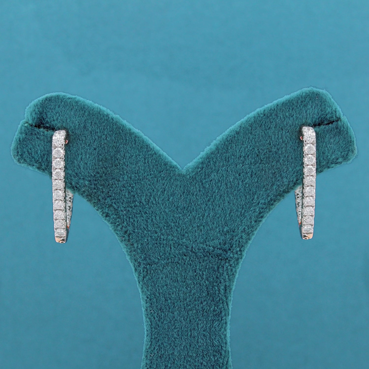 Alionne Diamond Hoop Earrings