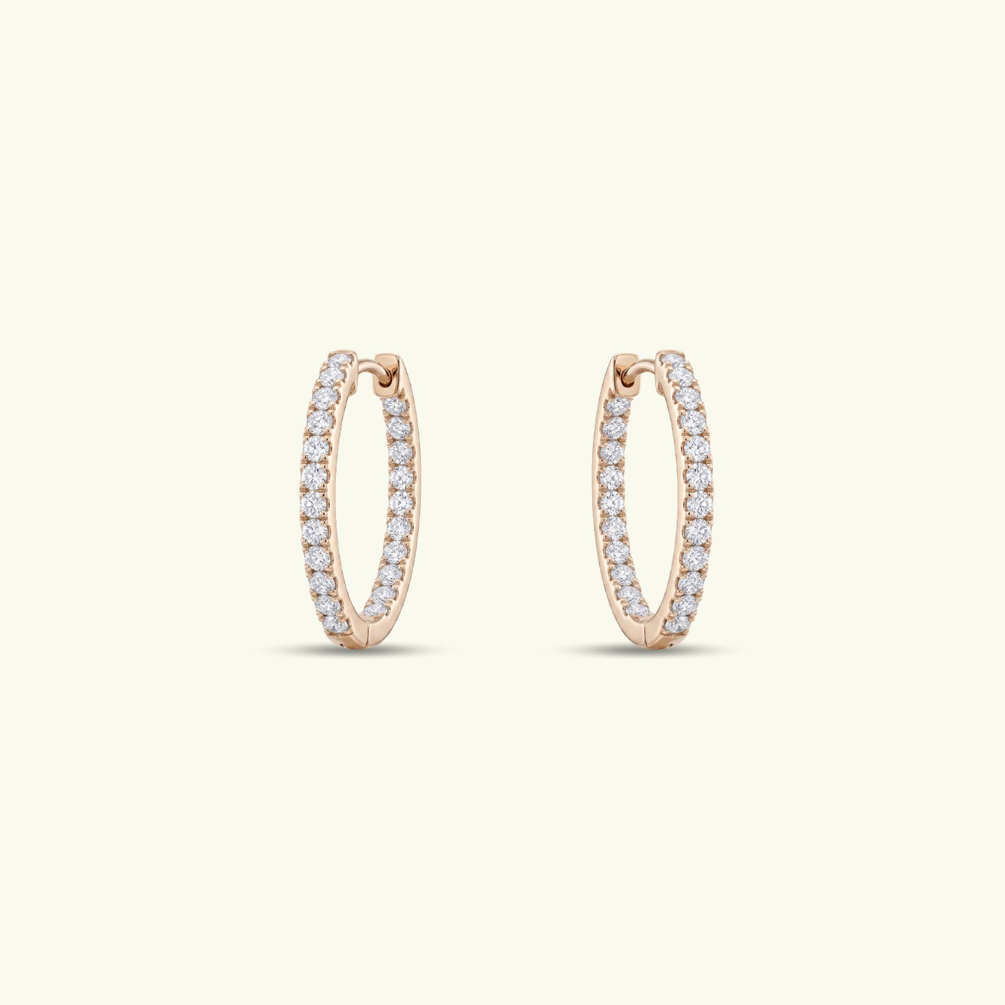 Alionne Diamond Hoop Earrings