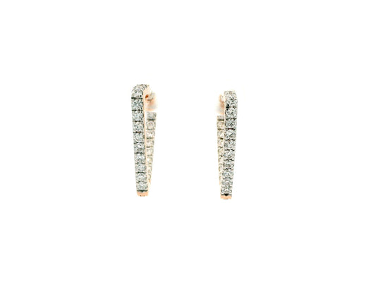 Alionne Diamond Hoop Earrings