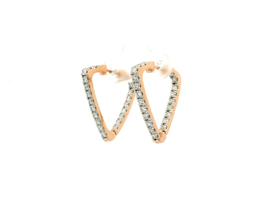 Alionne Diamond Hoop Earrings