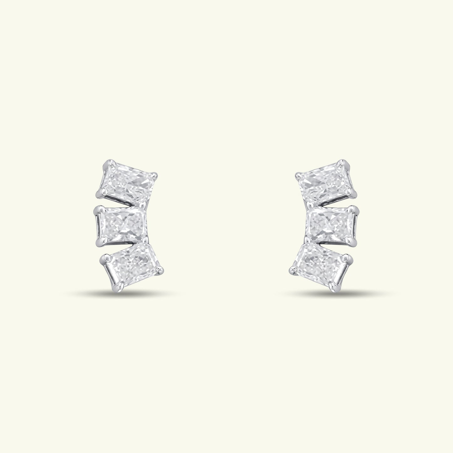 Sania Diamond Stud Earrings