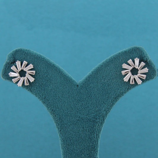 Sorelle Floral Diamond Stud Earrings