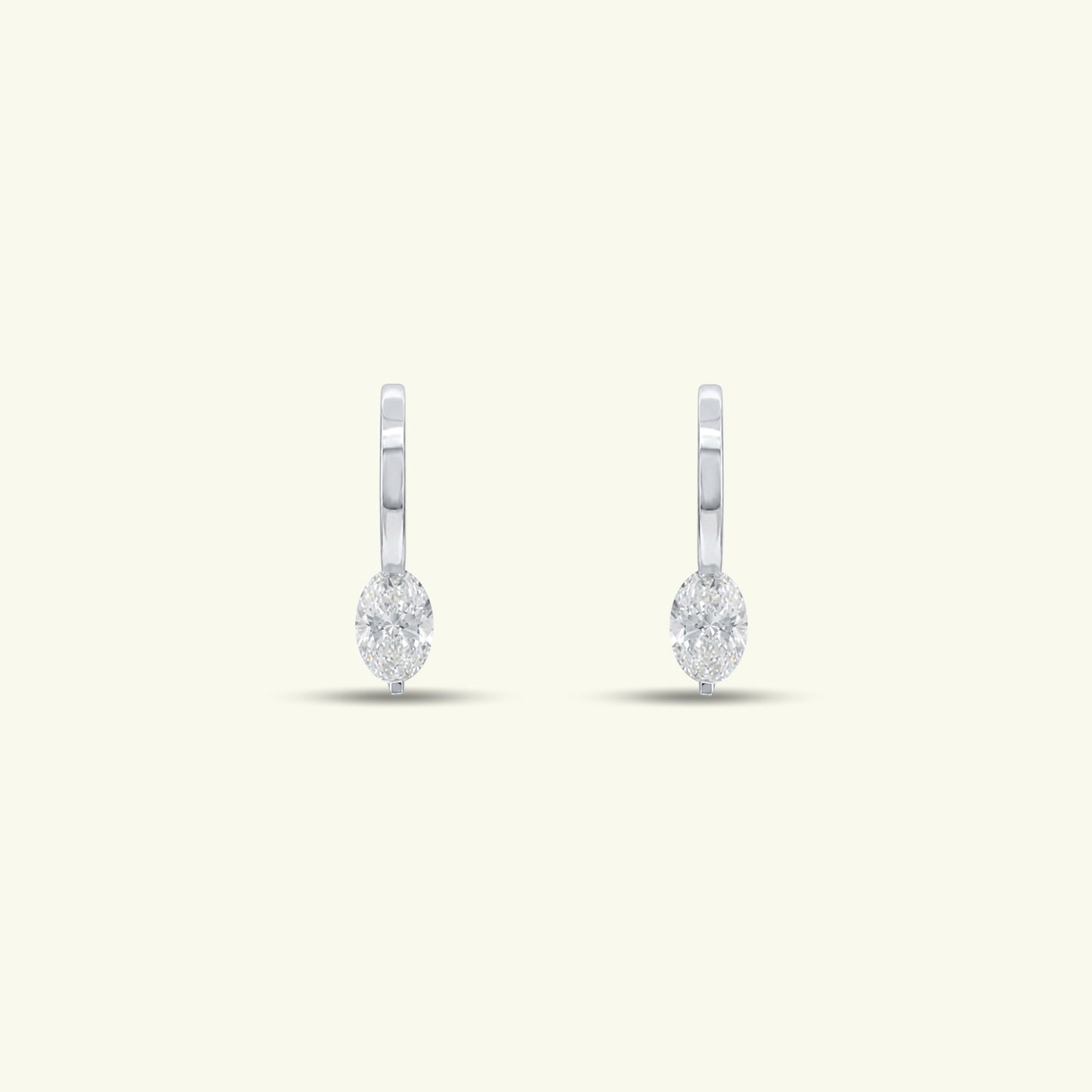 Caelis Solitaire Diamond Drop Earring