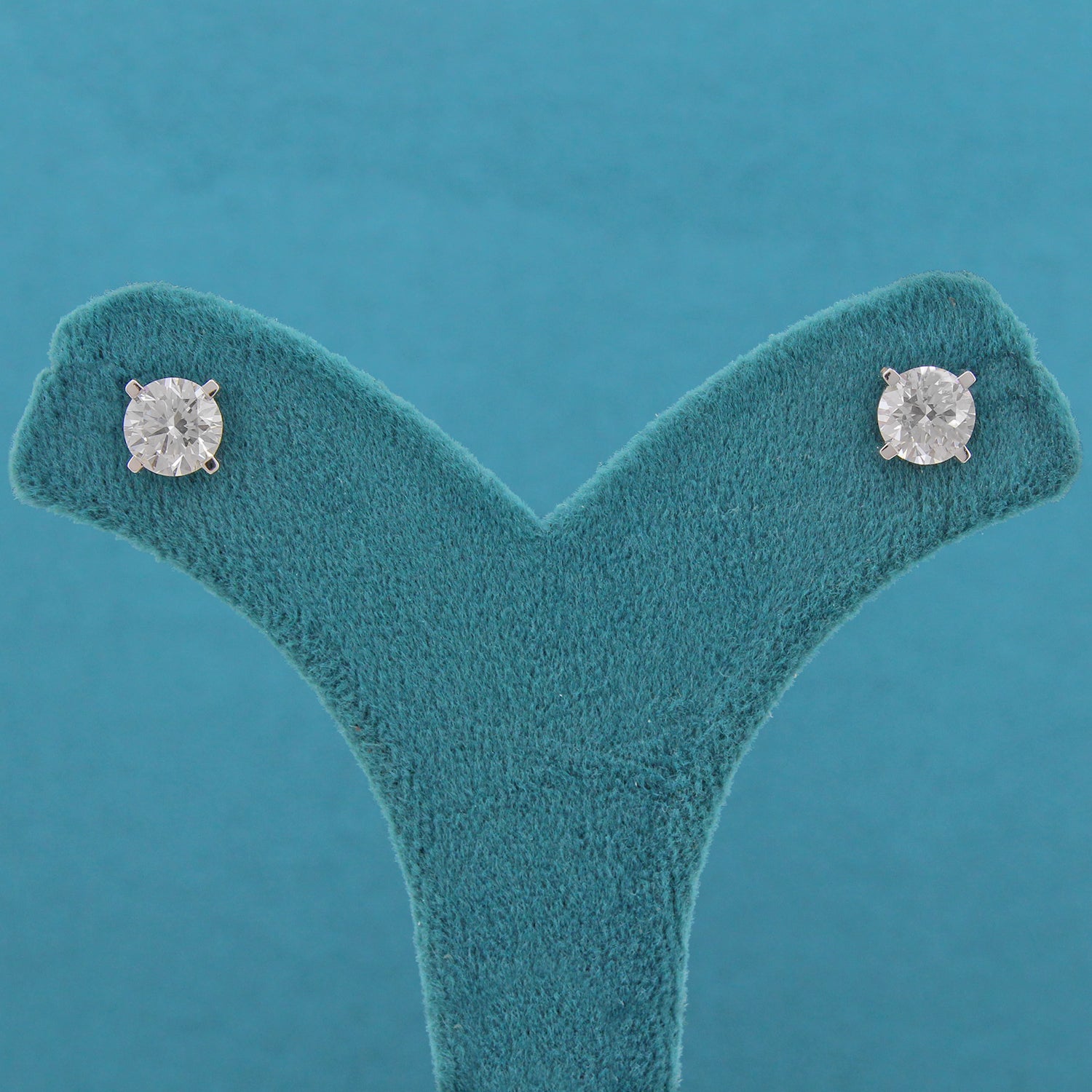 Senara Solitaire Diamond Stud Earrings