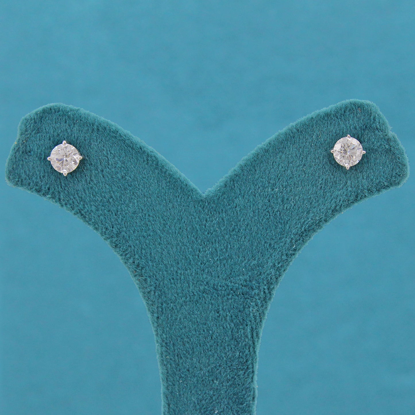Melari Solitaire Diamond Stud Earrings