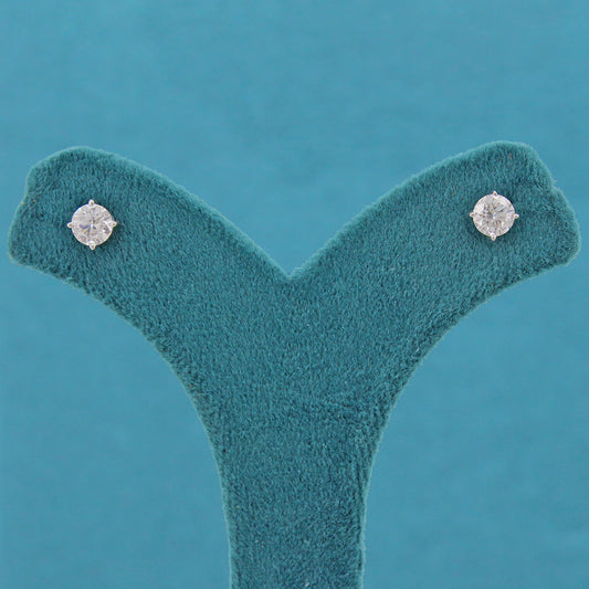 Melari Solitaire Diamond Stud Earrings