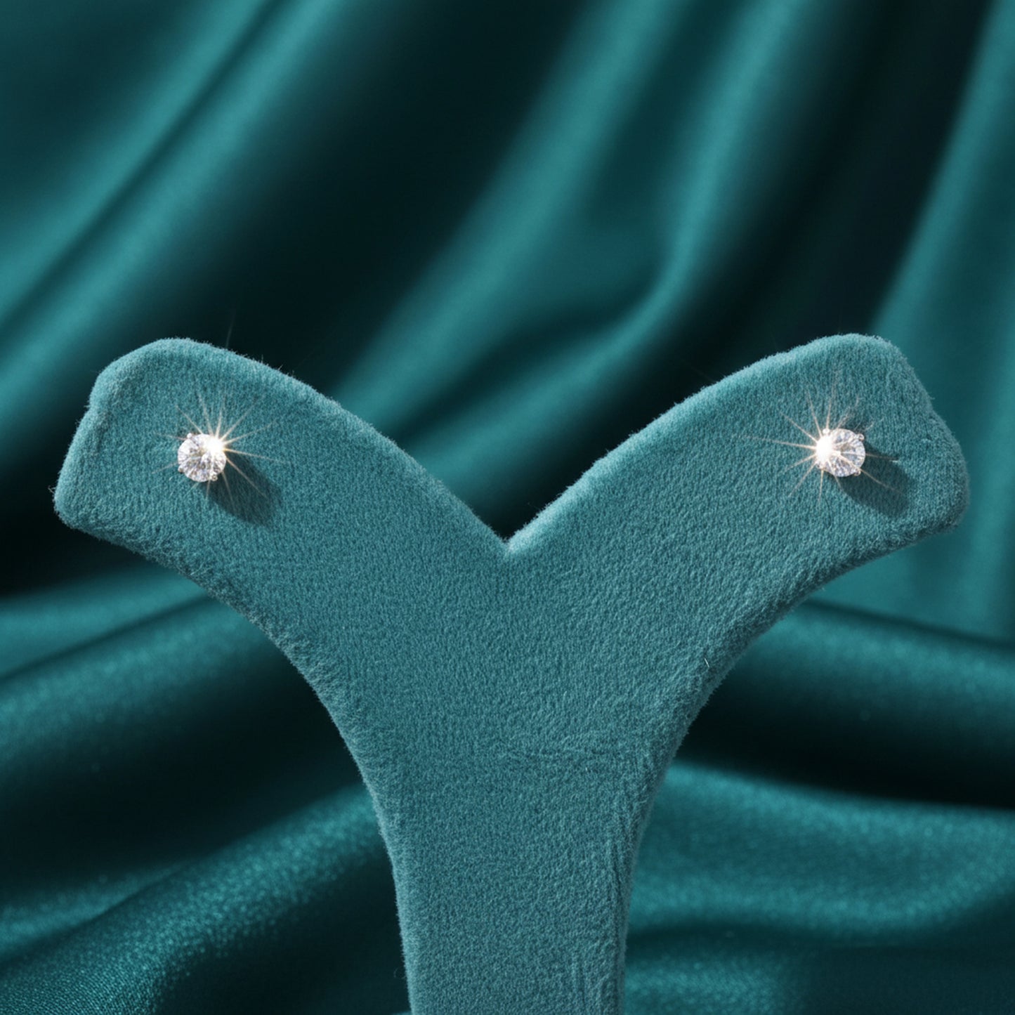 Avine Solitaire Diamond Stud Earrings