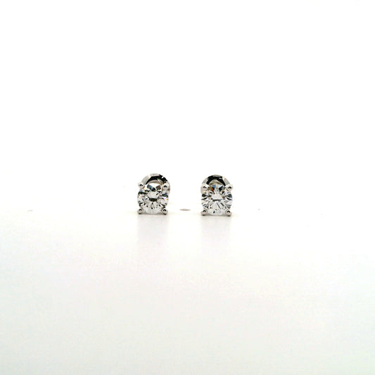 Reyla Solitaire Diamond Stud Earrings