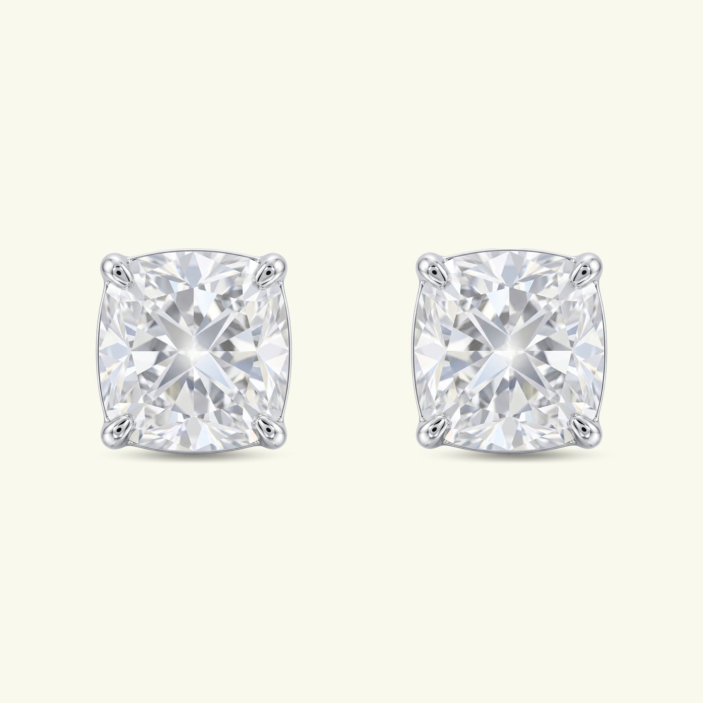 Veluna Solitaire Diamond Stud Earrings