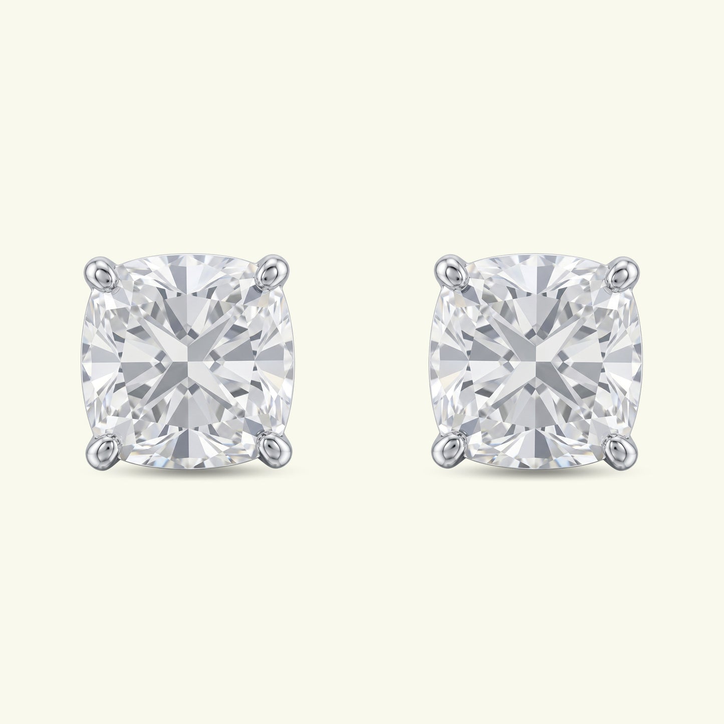 Soriel Solitaire Diamond Stud Earrings