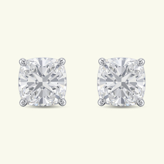 Soriel Solitaire Diamond Stud Earrings