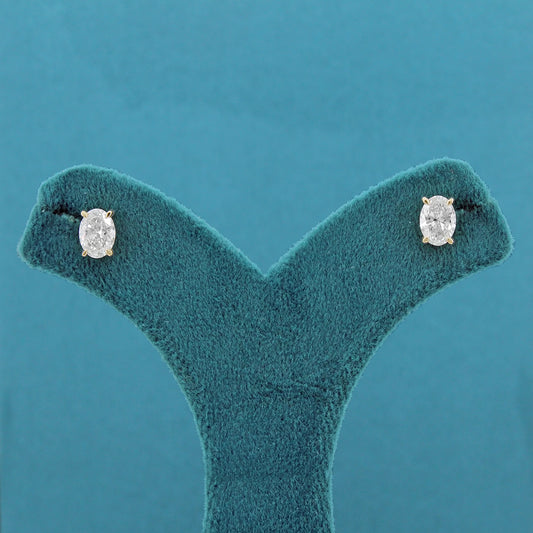 Mirell Solitaire Diamond Stud Earrings