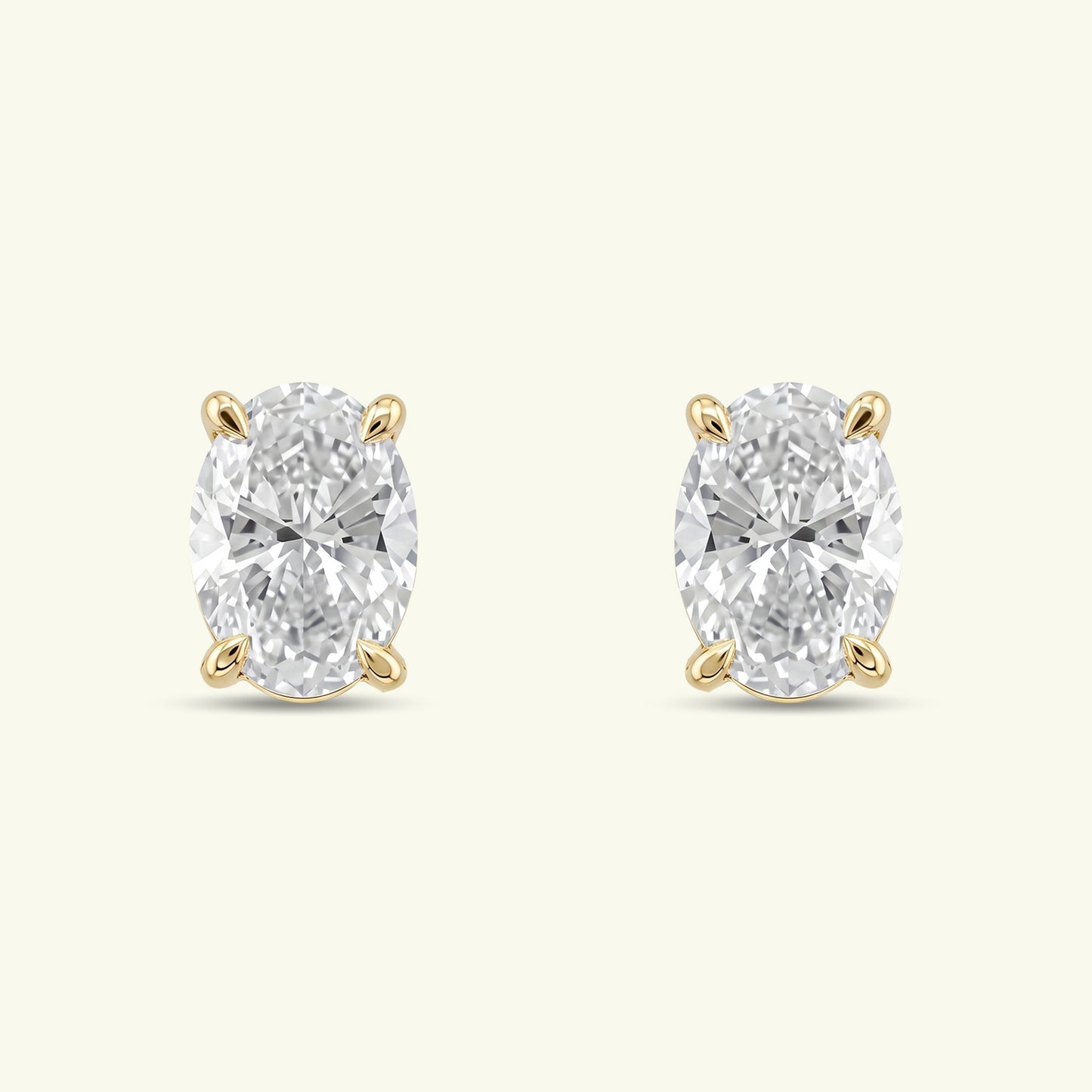 Mirell Solitaire Diamond Stud Earrings