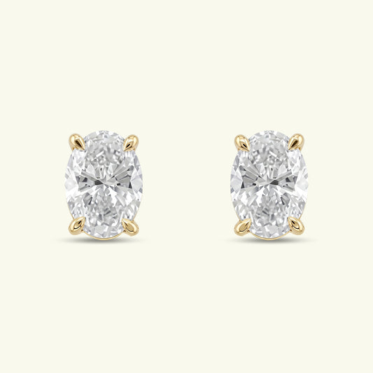 Mirell Solitaire Diamond Stud Earrings