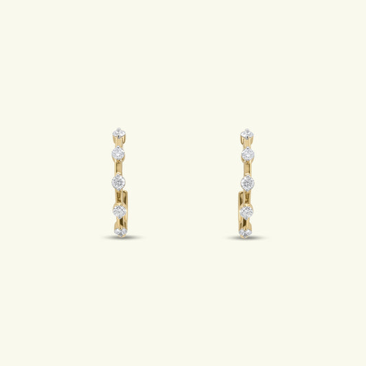 Osmera Diamond Hoop Earrings