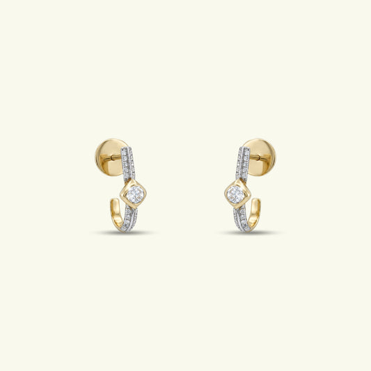 Orira Diamond Hoop Earrings
