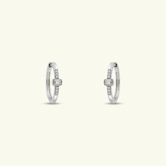 Ivara Diamond Hoop Earrings