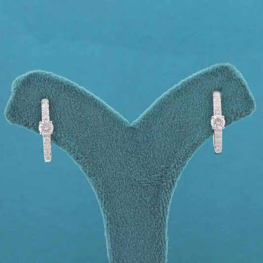 Marisse Diamond Hoop Earrings