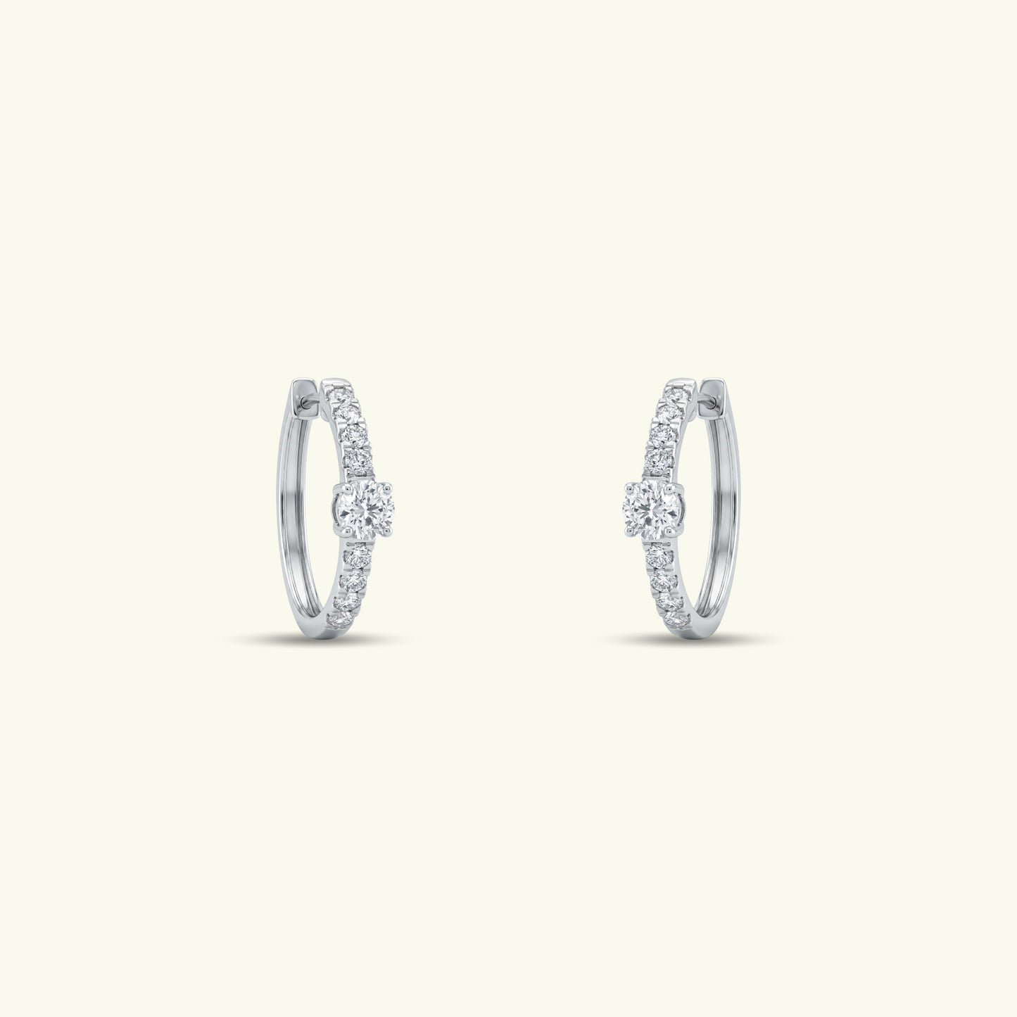 Marisse Diamond Hoop Earrings