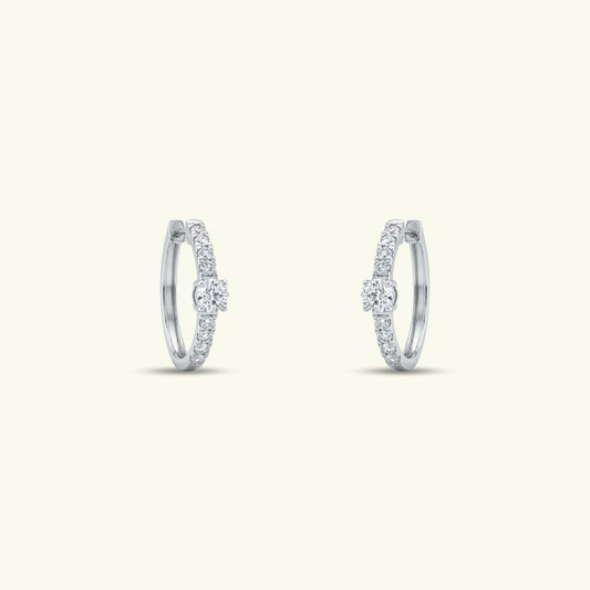Marisse Diamond Hoop Earrings