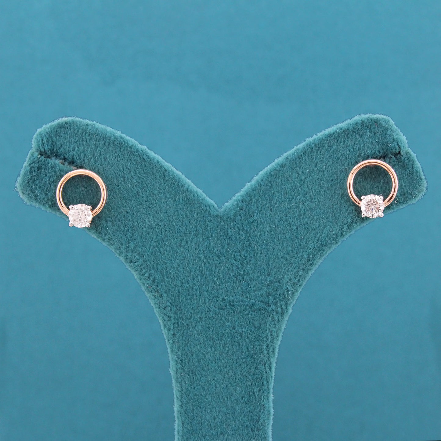 Orielle Solitaire Diamond Stud Earrings