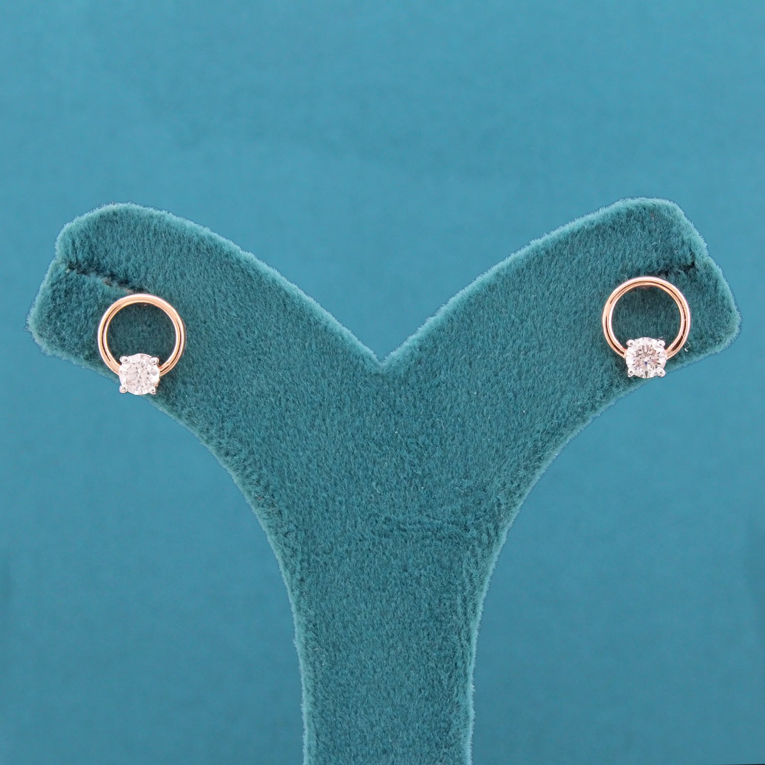 Orielle Solitaire Diamond Stud Earrings