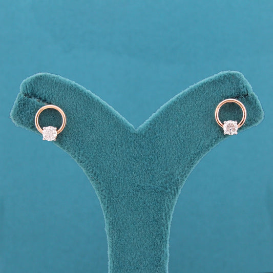 Orielle Solitaire Diamond Stud Earrings
