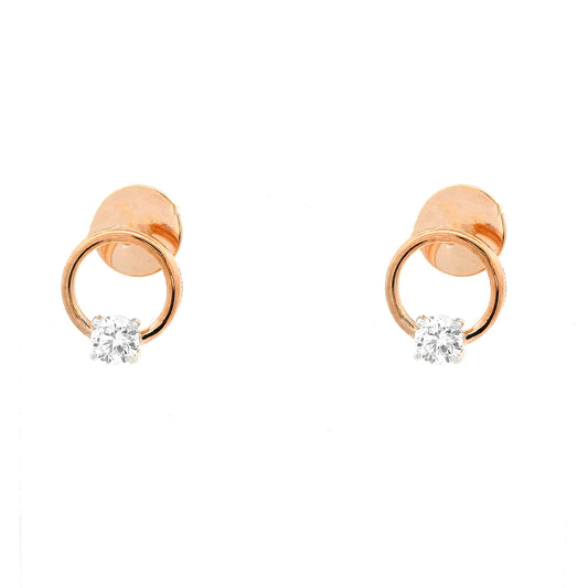 Orielle Solitaire Diamond Stud Earrings