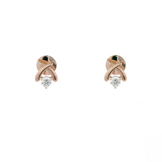 Caelis Solitaire Diamond Stud Earrings