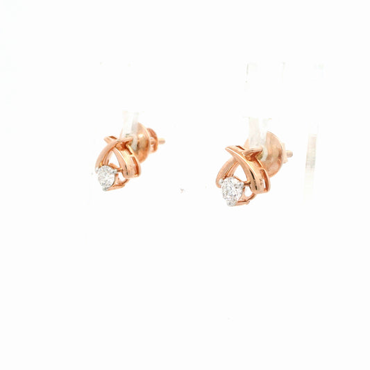 Caelis Solitaire Diamond Stud Earrings