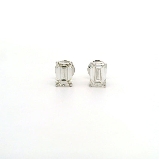Senara Solitaire Diamond Stud Earrings