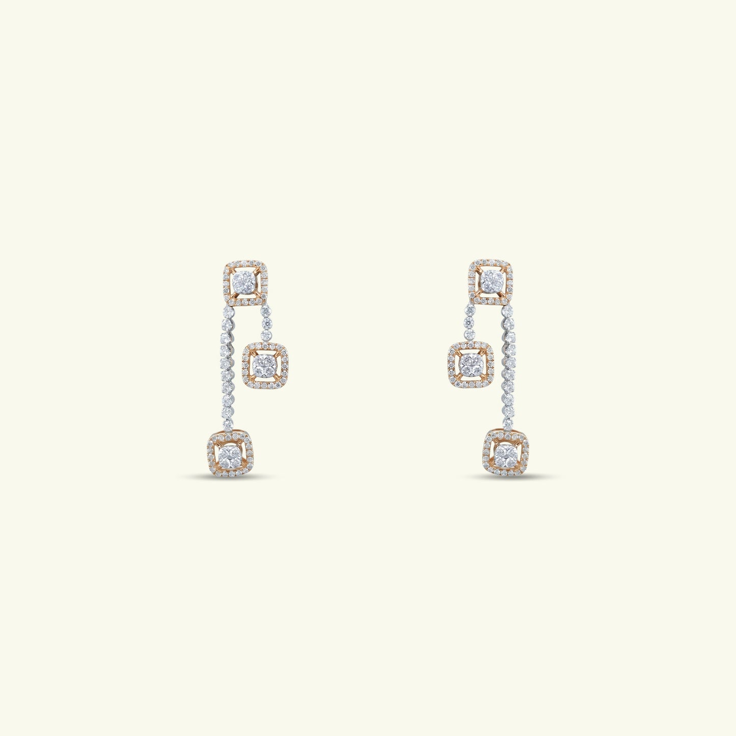 Arvelle Halo Diamond Chandelier Earring