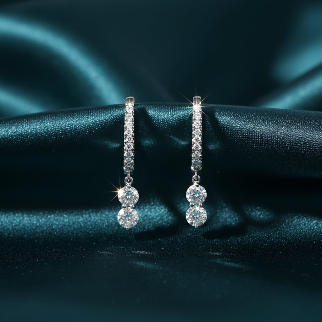 Lyssan Diamond Drop Earring