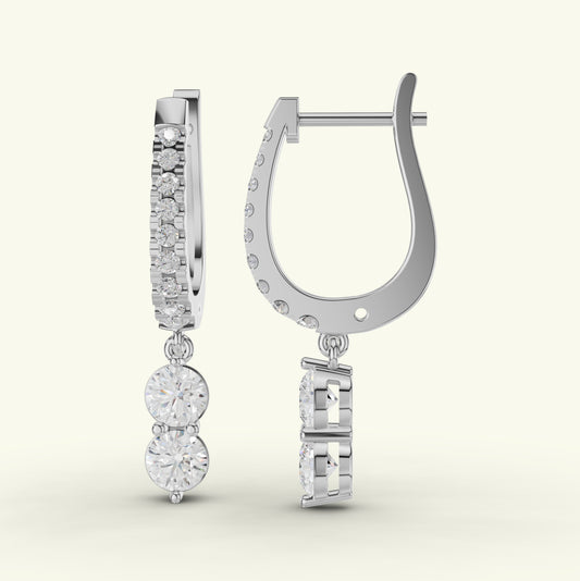 Lyssan Diamond Drop Earring