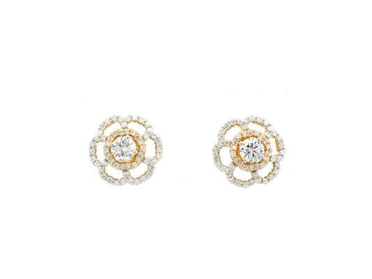Sorali Halo Diamond Stud Earrings