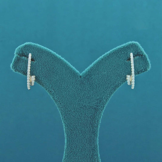 Evara II Diamond Hoop Earrings