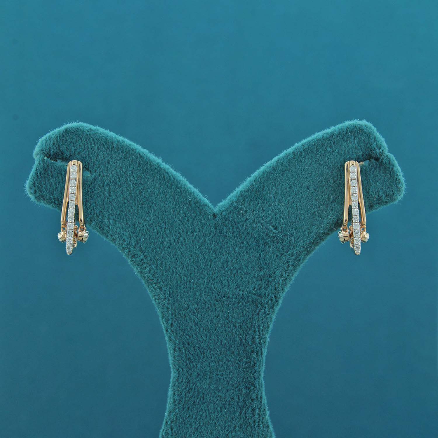 Serian Diamond Hoop Earrings