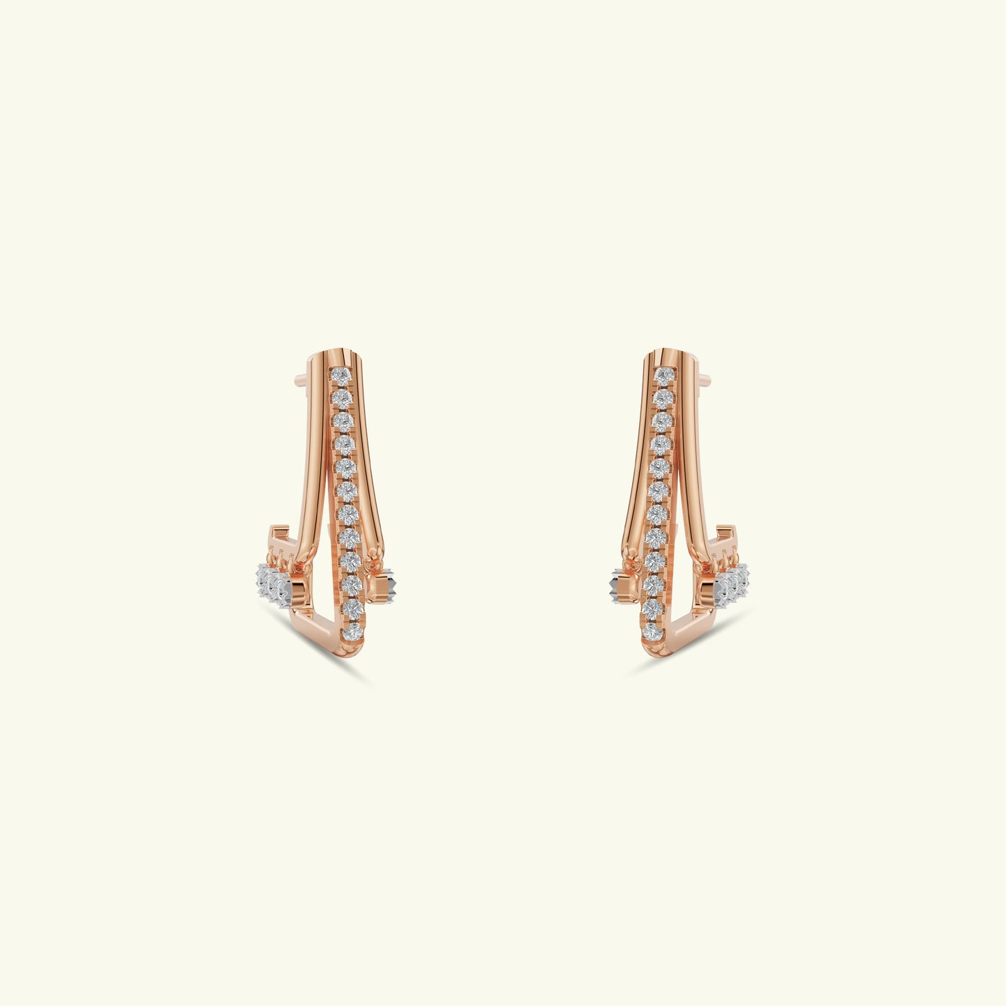 Serian Diamond Hoop Earrings