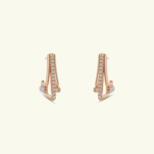 Serian Diamond Hoop Earrings