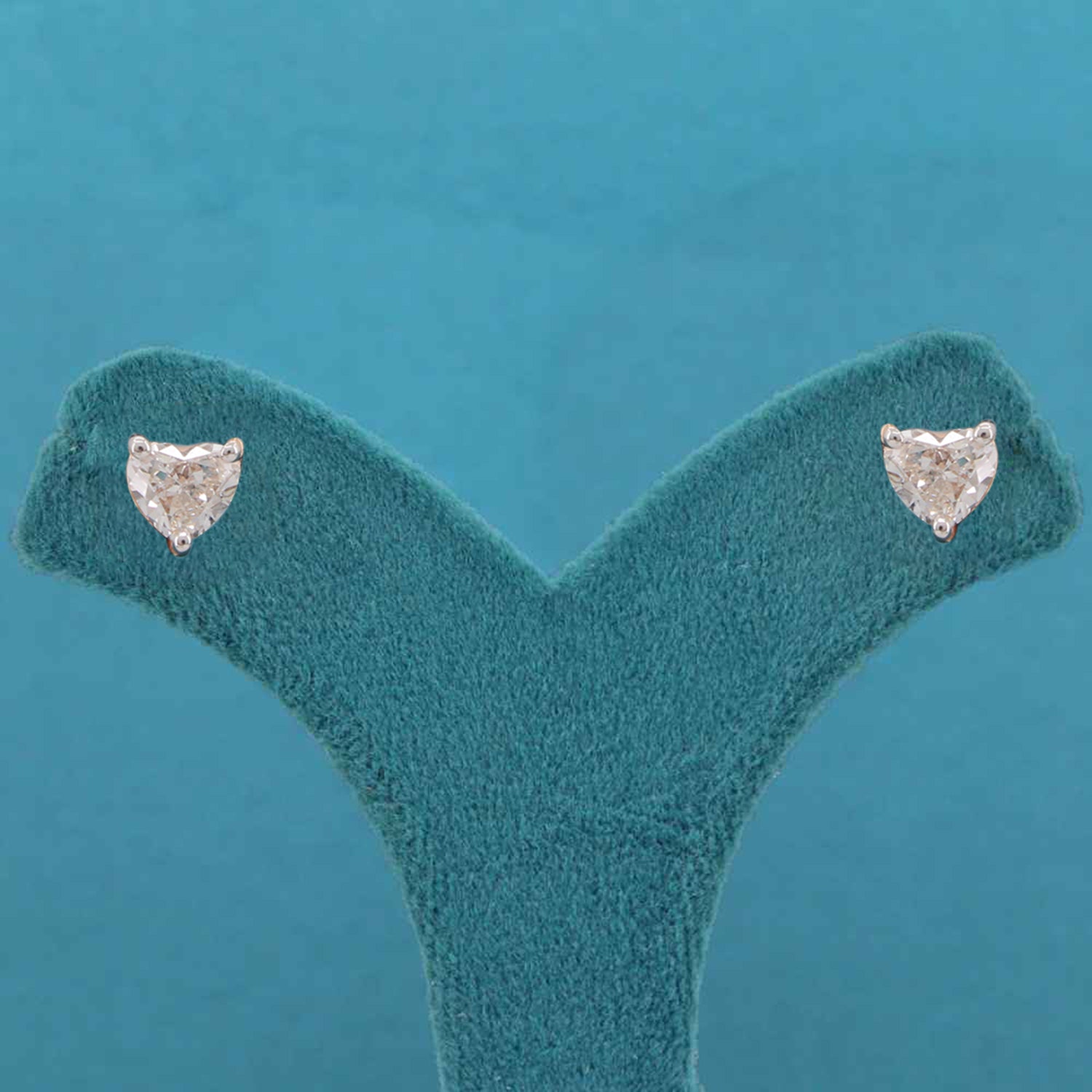 Zyra Solitaire Diamond Stud Earrings